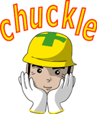 Yellow helmet/ English ver sticker #1547219