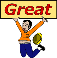 Yellow helmet/ English ver sticker #1547222