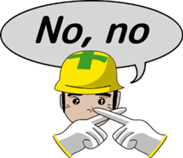 Yellow helmet/ English ver sticker #1547236