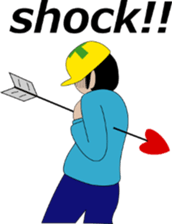 Yellow helmet/ English ver sticker #1547245