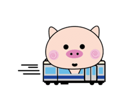 pig san sticker #1548341