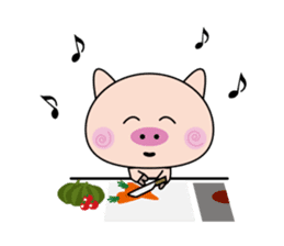 pig san sticker #1548369