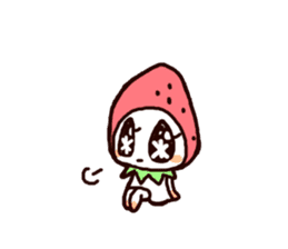 Tiny strawberry sticker #1548453