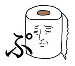 Mr.Toilet paper and Mr. Tissue sticker #1548780
