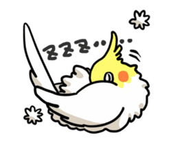 Lutino cockatiels sticker #1551303