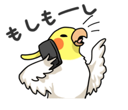 Lutino cockatiels sticker #1551324