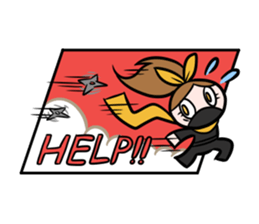 Ninjas and princess sticker #1551723