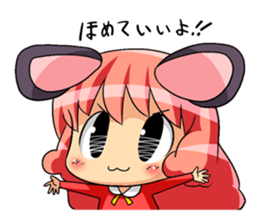 Rat girl's sticker. sticker #1552983