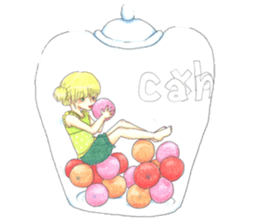 Hand drawing sticker #1553319