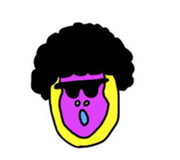Gorilla and Afro sticker #1553739