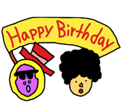 Gorilla and Afro sticker #1553755