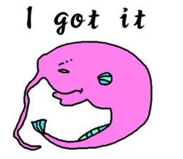 Deep-sea organism sticker #1553905