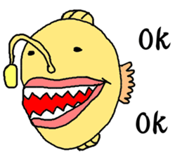 Deep-sea organism sticker #1553908