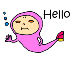 Deep-sea organism sticker #1553916