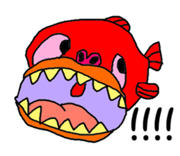Deep-sea organism sticker #1553919