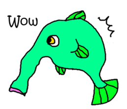 Deep-sea organism sticker #1553922