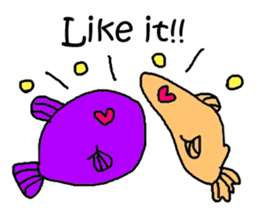 Deep-sea organism sticker #1553929