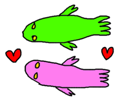 Deep-sea organism sticker #1553931