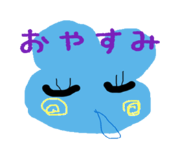 Blue rabbit sticker #1554049