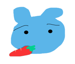 Blue rabbit sticker #1554050
