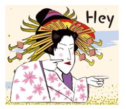Interesting Ukiyo-e art sticker #1554417