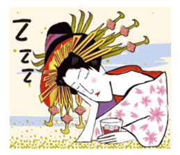 Interesting Ukiyo-e art sticker #1554418