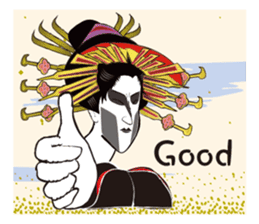 Interesting Ukiyo-e art sticker #1554420
