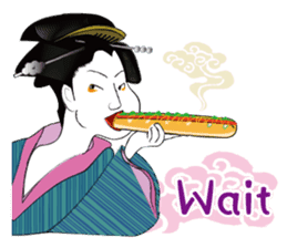 Interesting Ukiyo-e art sticker #1554427