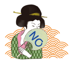 Interesting Ukiyo-e art sticker #1554441