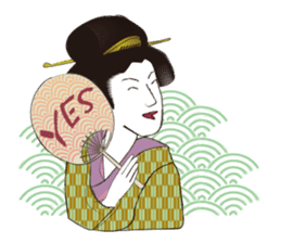 Interesting Ukiyo-e art sticker #1554442