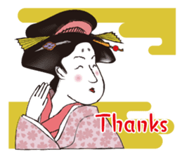 Interesting Ukiyo-e art sticker #1554451