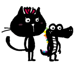 Black cat "Matton" Part3 English ver. sticker #1554480