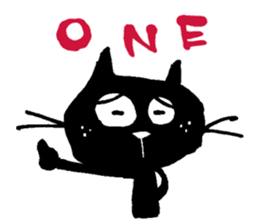 Black cat "Matton" Part3 English ver. sticker #1554487