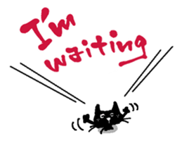 Black cat "Matton" Part3 English ver. sticker #1554489