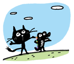 Black cat "Matton" Part3 English ver. sticker #1554493