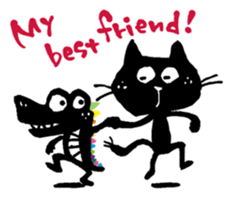 Black cat "Matton" Part3 English ver. sticker #1554494