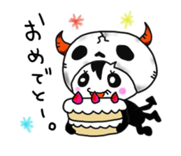 lovely skull boy sticker #1555114