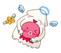 Beibei & Tintin KUSO octopus squid ocean sticker #1555936