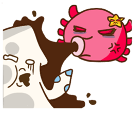 Beibei & Tintin KUSO octopus squid ocean sticker #1555939