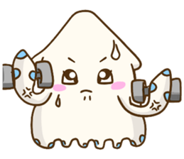 Beibei & Tintin KUSO octopus squid ocean sticker #1555950