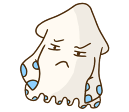 Beibei & Tintin KUSO octopus squid ocean sticker #1555951