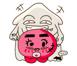 Beibei & Tintin KUSO octopus squid ocean sticker #1555963
