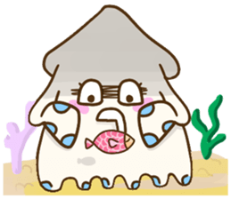 Beibei & Tintin KUSO octopus squid ocean sticker #1555965