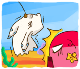 Beibei & Tintin KUSO octopus squid ocean sticker #1555974