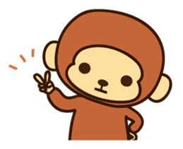 Lazy Monchey (Cantonese) sticker #1555980