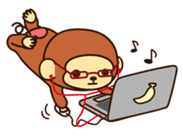 Lazy Monchey (Cantonese) sticker #1555984