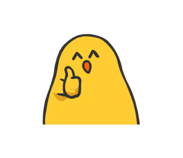 Chicken smiling sticker #1556338