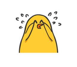 Chicken smiling sticker #1556340