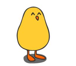 Chicken smiling sticker #1556341