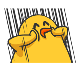 Chicken smiling sticker #1556348